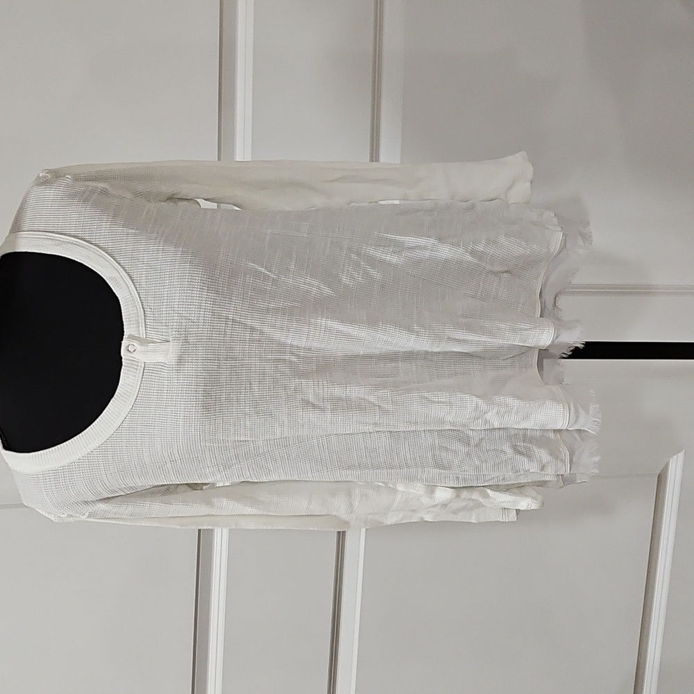 CAbi White Long Sleeve Top